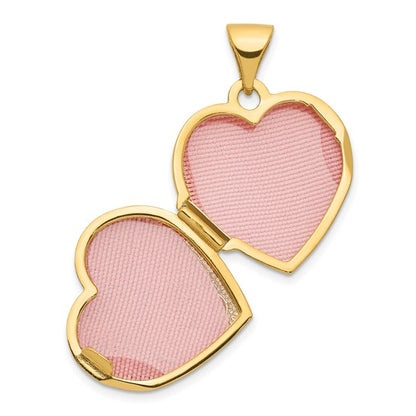 14ky Double Heart Locket