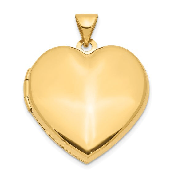 14k Domed Heart Family Locket