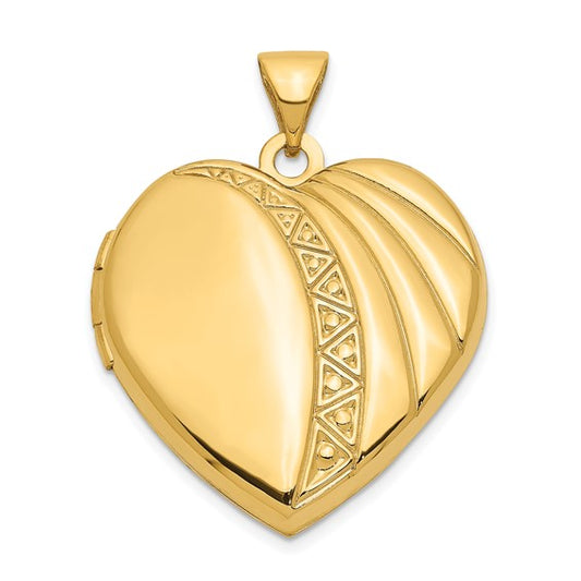 14k 21mm Heart Locket