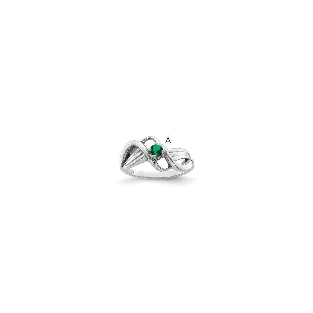 Sterling Silver Rhodium-plated Family Jewelry Mounting