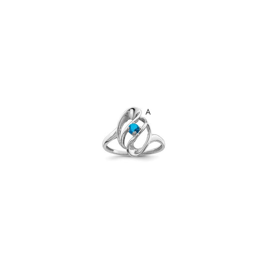 Sterling Silver Rhodium-plated Family Jewelry Mounting