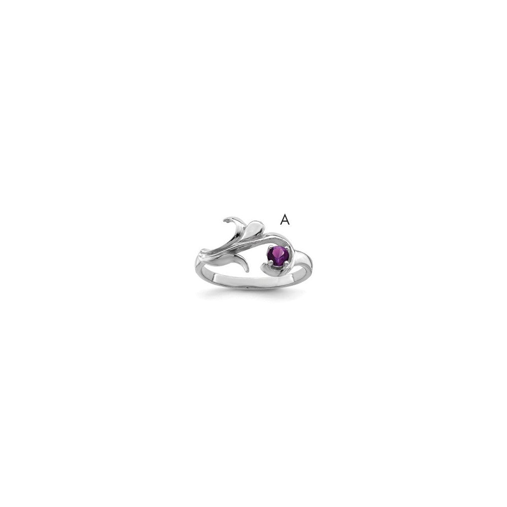 Sterling Silver Rhodium-plated Family Jewelry Ring