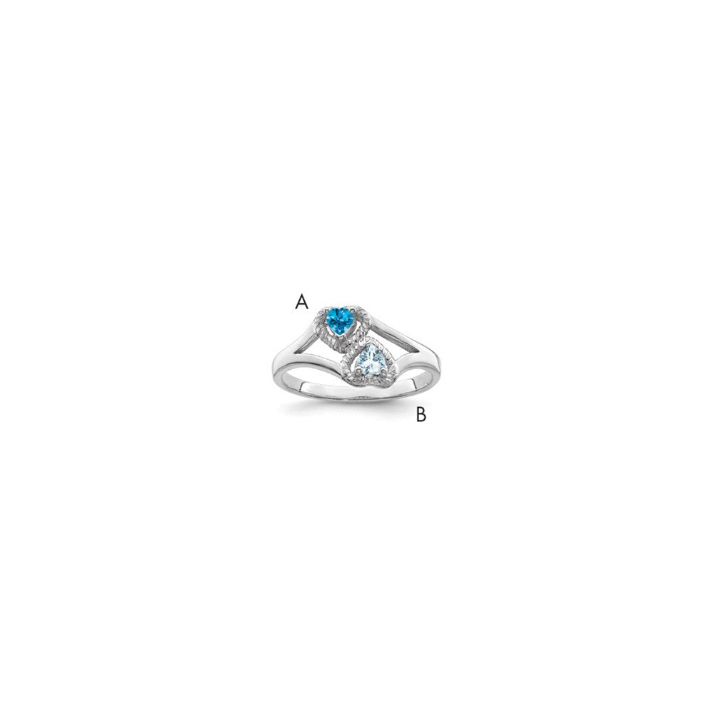 Sterling Silver Rhodium-plated Family Jewelry Mounting