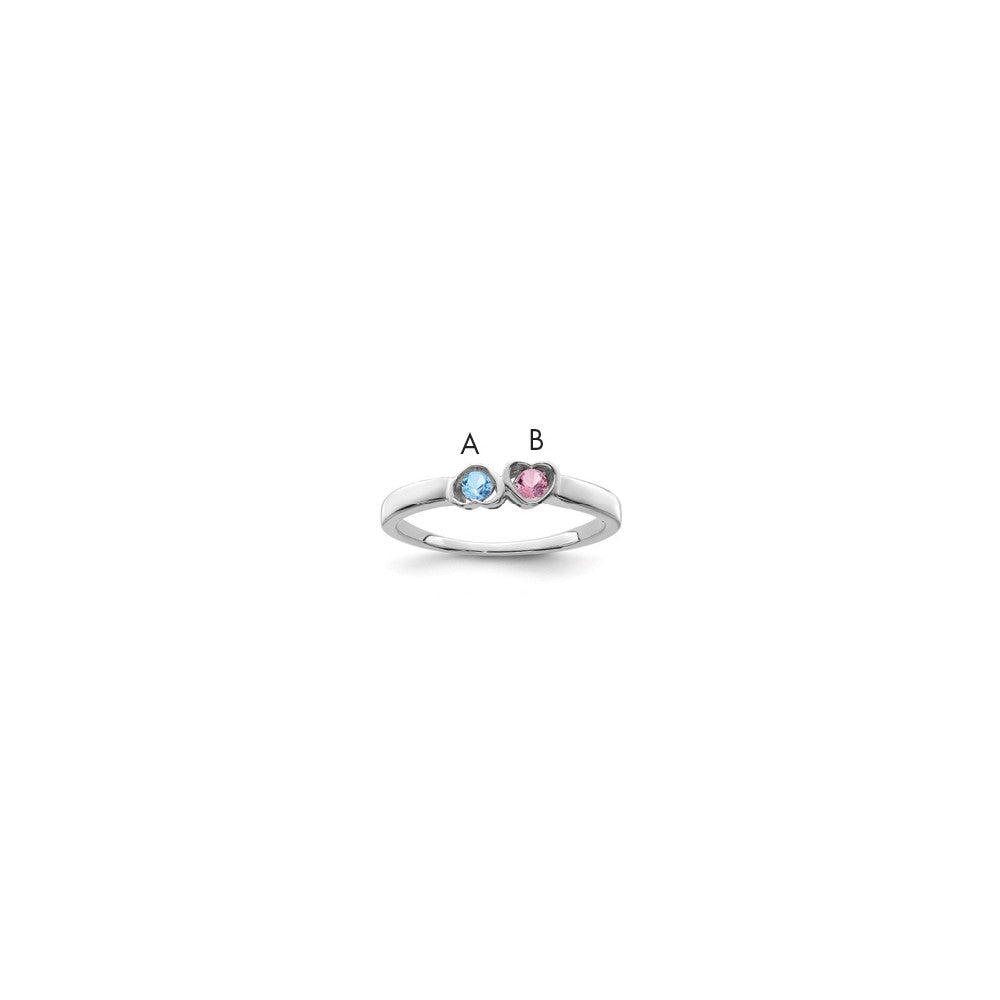 Sterling Silver Rhodium-plated Family Jewelry Mounting