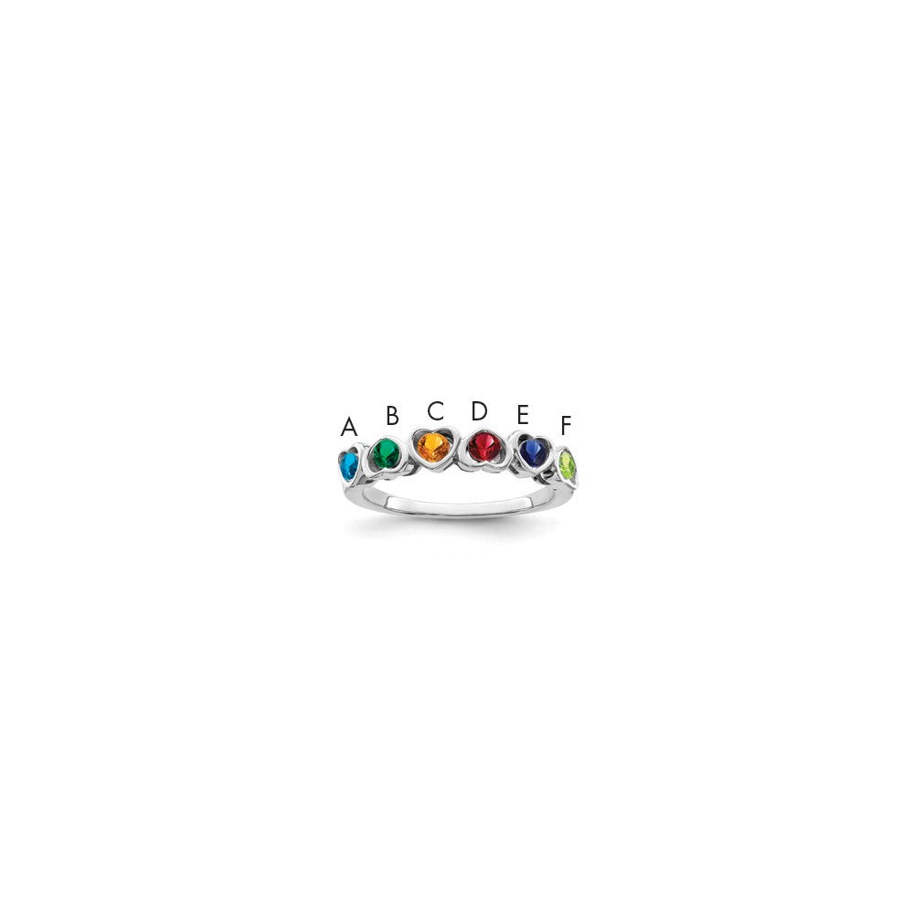 Sterling Silver Rhodium-plated Family Jewelry Mounting