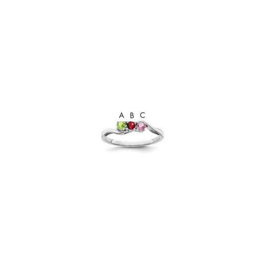 Sterling Silver Rhodium-plated Family Jewelry Mounting