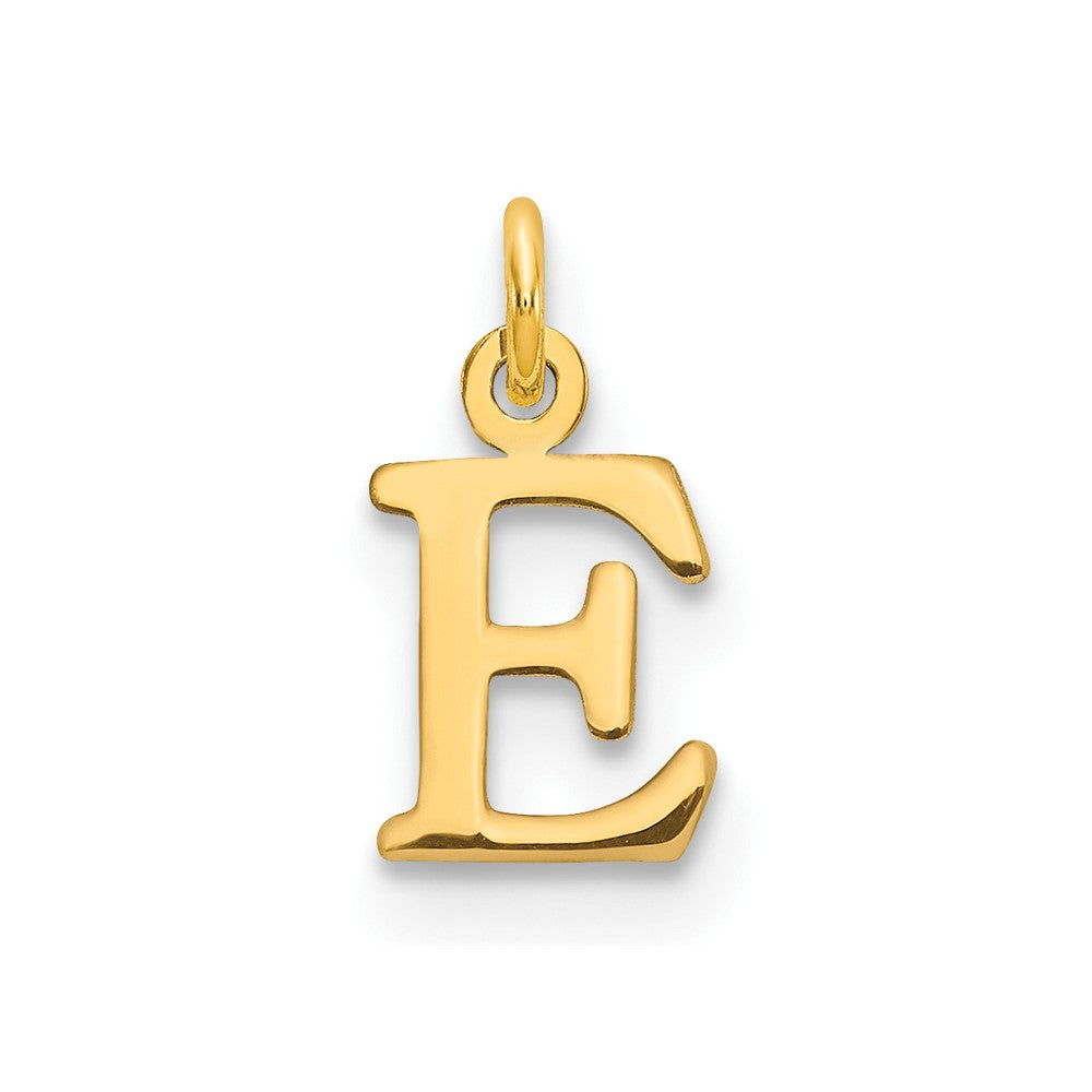 14kr Cutout Letter E Initial Pendant