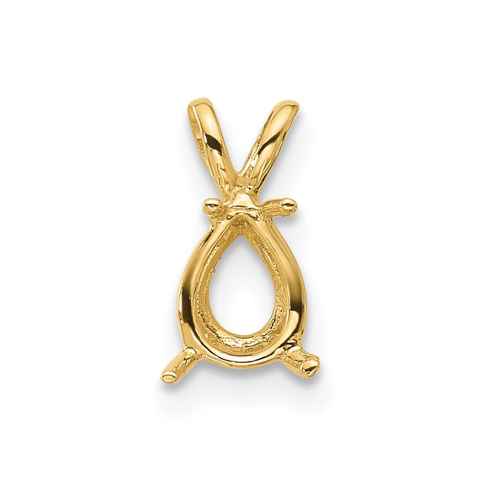 14k 7 x 5 Pear Mounting