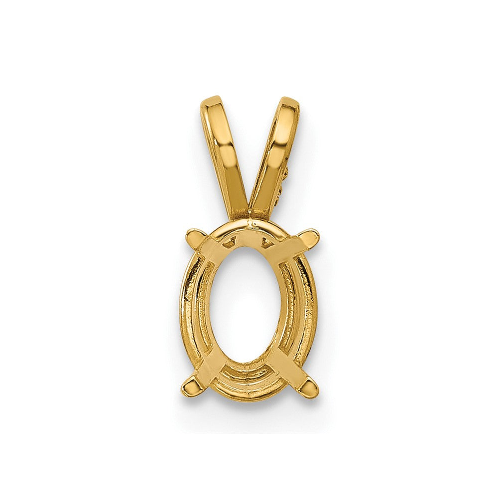14k 8x6 Oval Pendant Mounting