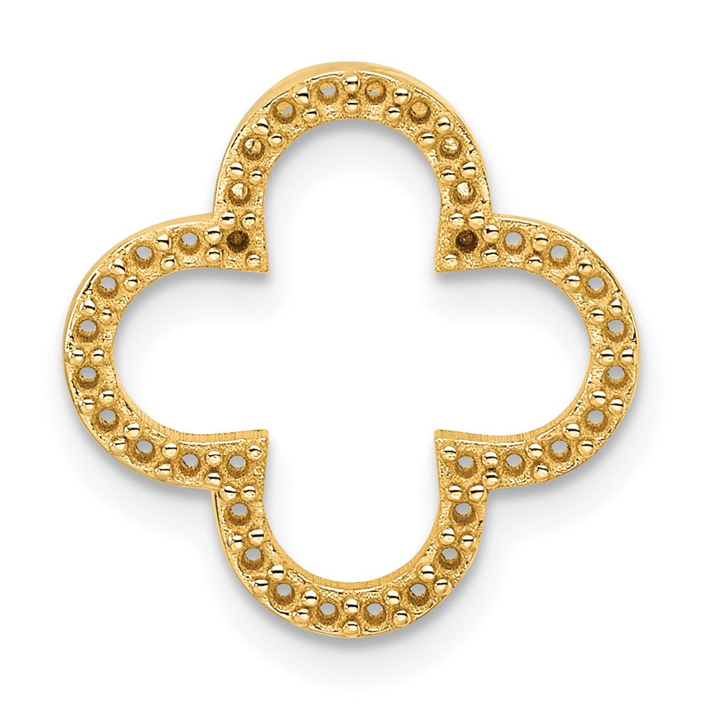 14k Small Quatrefoil Design Pendant Mounting