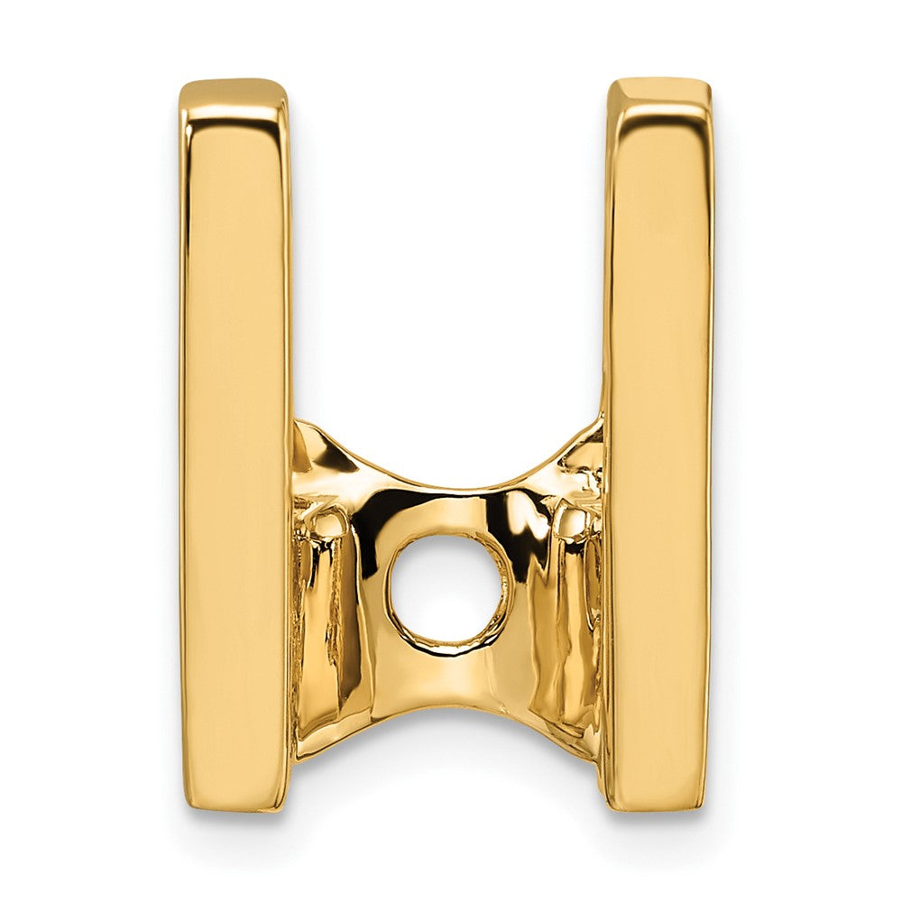 14k Holds 7.5mm Stone, Slide Mounting