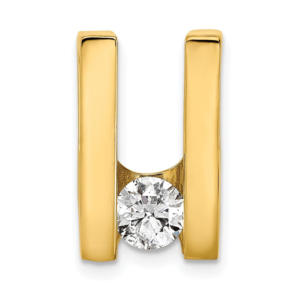 14k AAA 5.25mm Diamond Slide