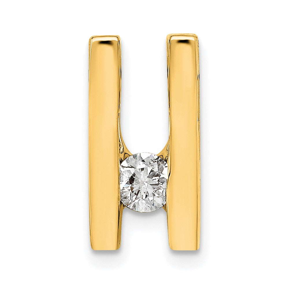 14k A 4.1mm Diamond Slide