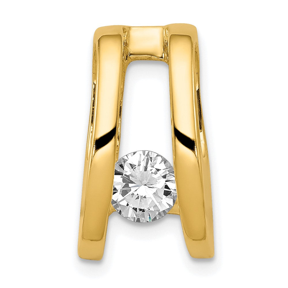 14k AA 5.25mm Diamond Slide