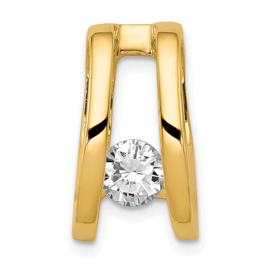 14k Holds 5.25mm Stone, Slide Mounting