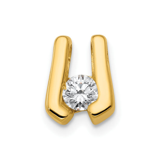 14k A 3.75mm Diamond Slide