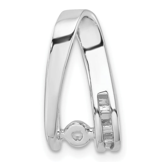 14k White Gold Peg Set Slide Mounting