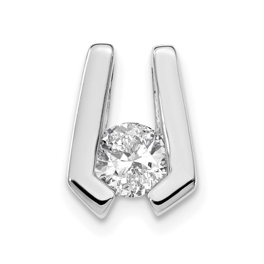 14k White Gold VS 4.5mm Diamond Slide