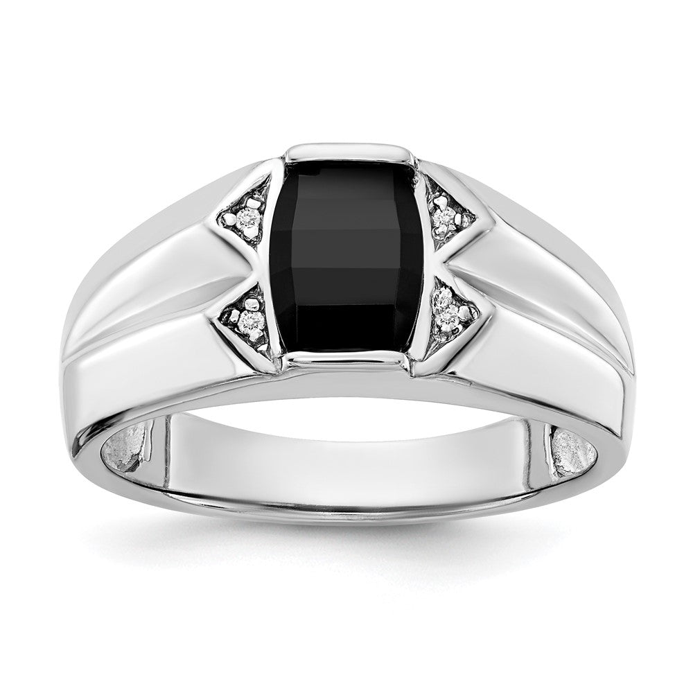 14k White Gold VS Diamond Men's Ring