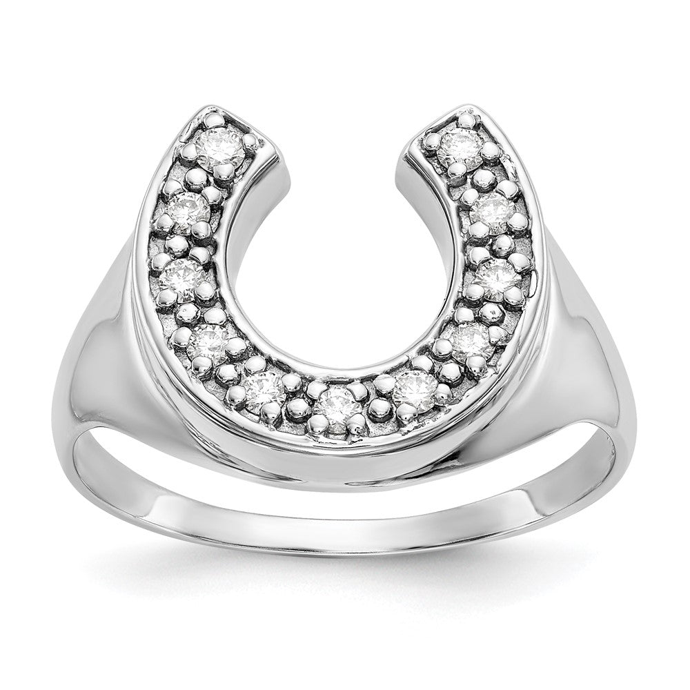 14k White Gold VS Diamond men's ring