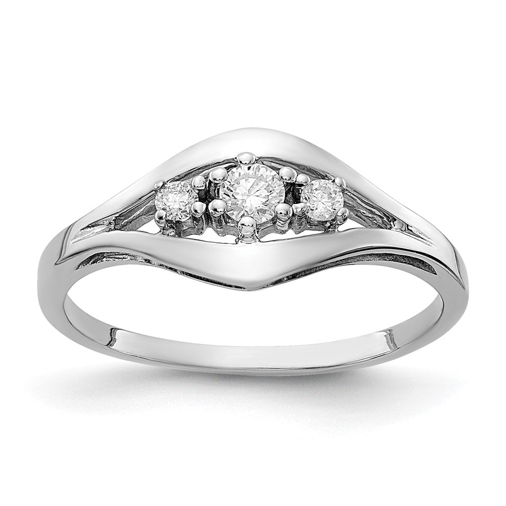 14k White Gold VS Diamond ring