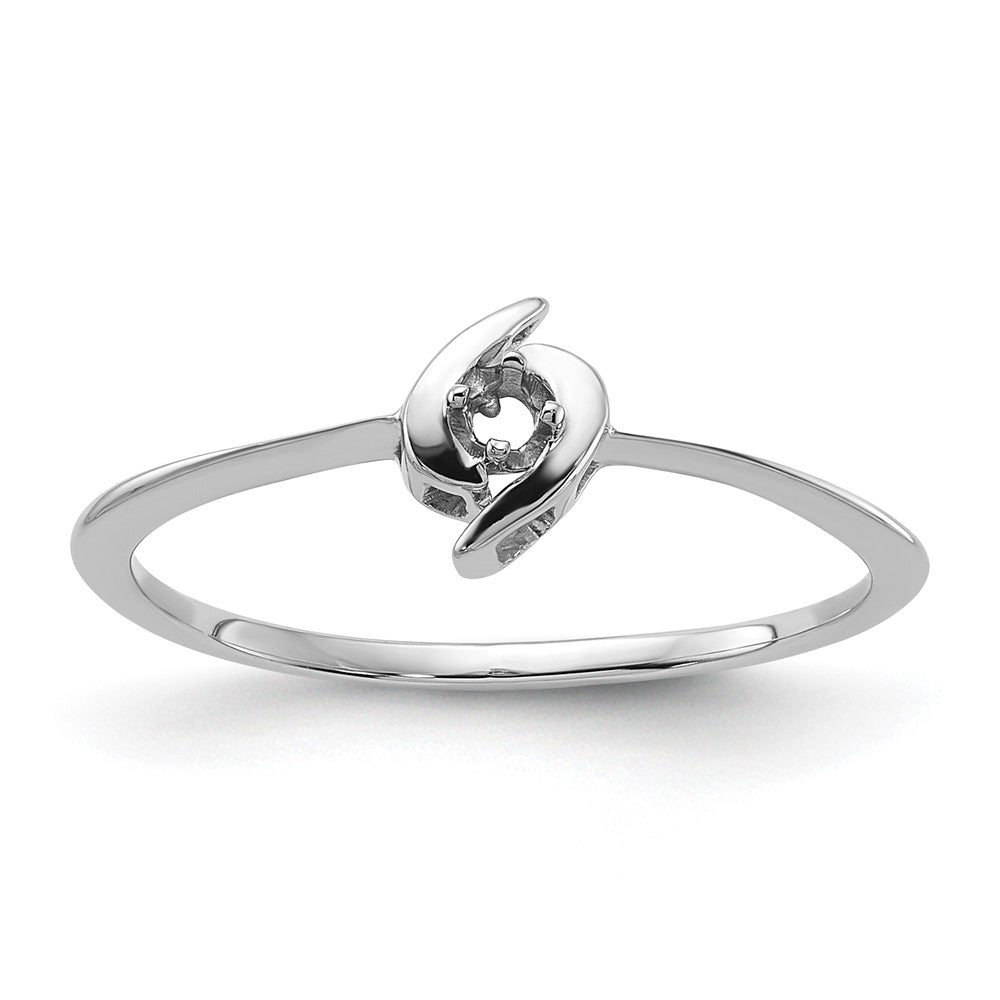 14k White Gold Ring Mounting