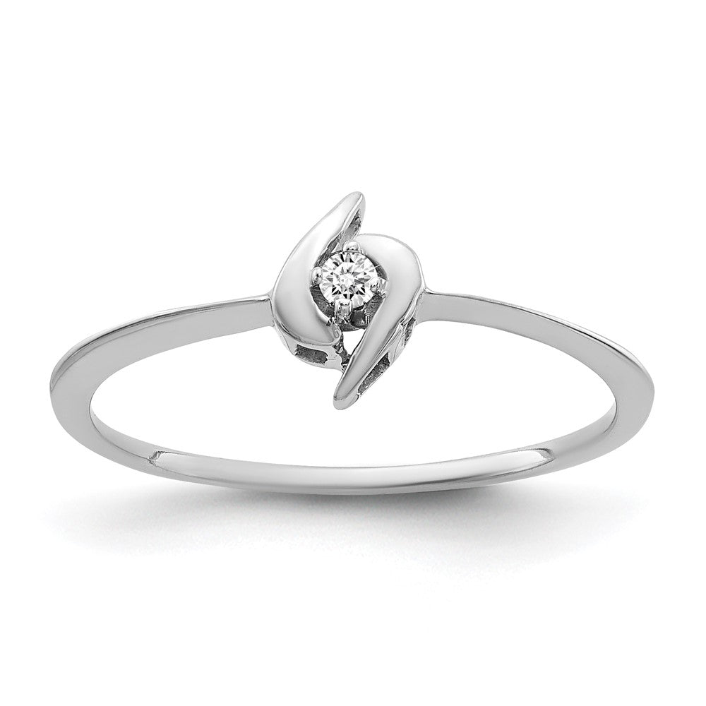 14k White Gold AAA Diamond ring