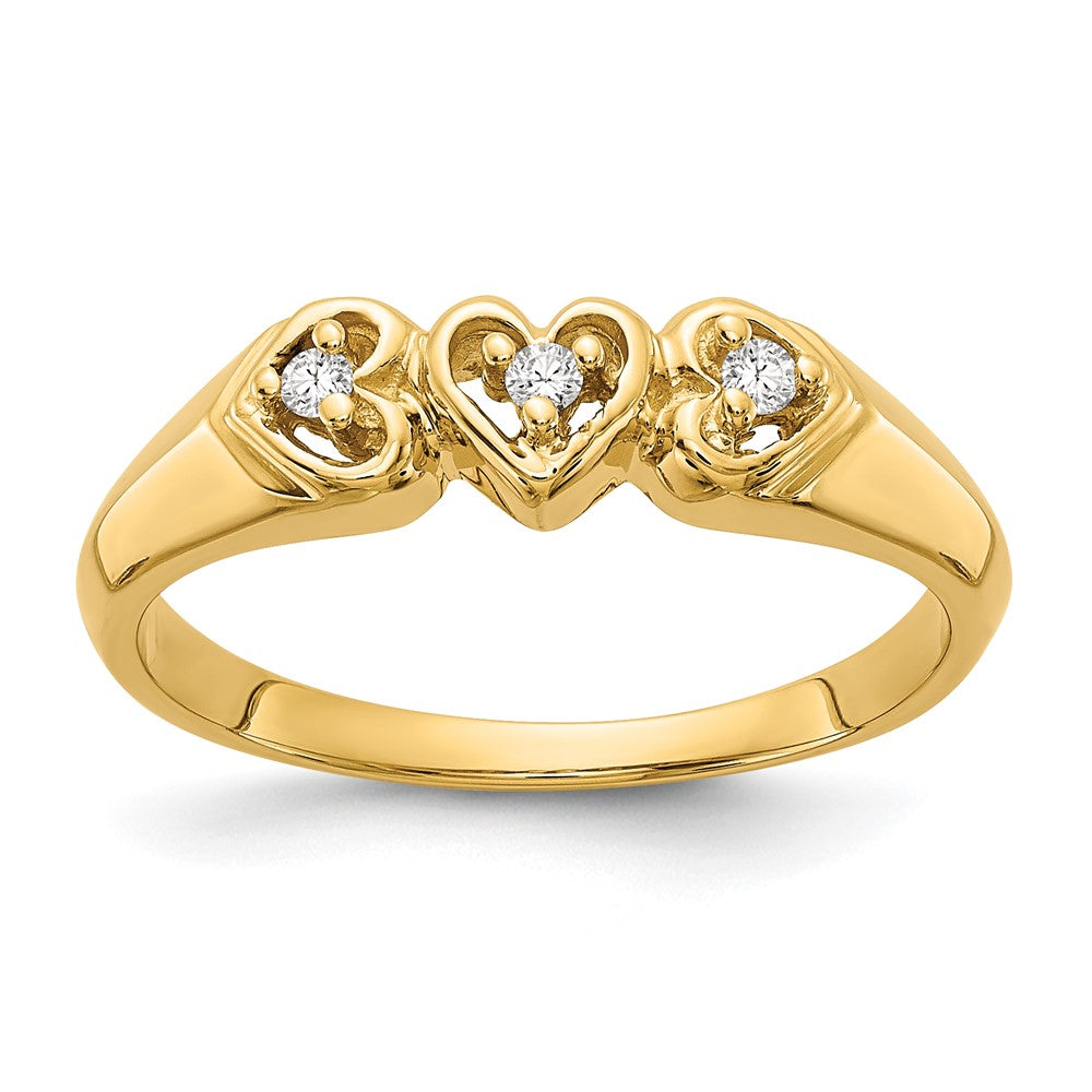 14k VS Diamond heart ring