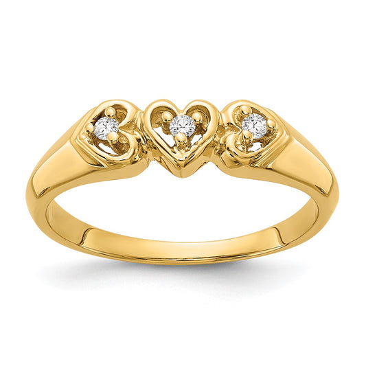 14k VS Diamond heart ring