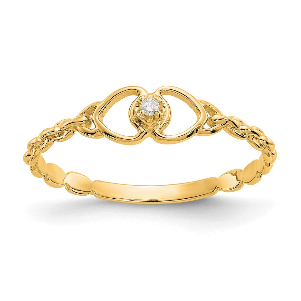 14k VS Diamond heart ring