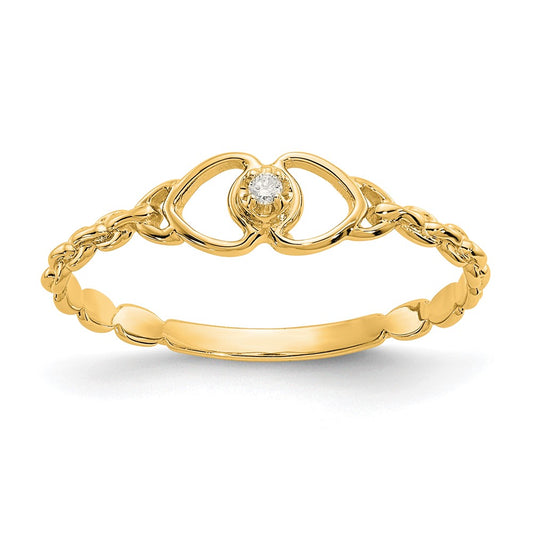 14k VS Diamond heart ring