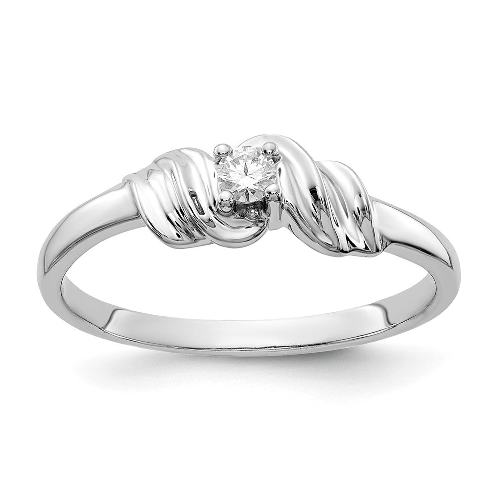 14k White Gold AAA Diamond ring