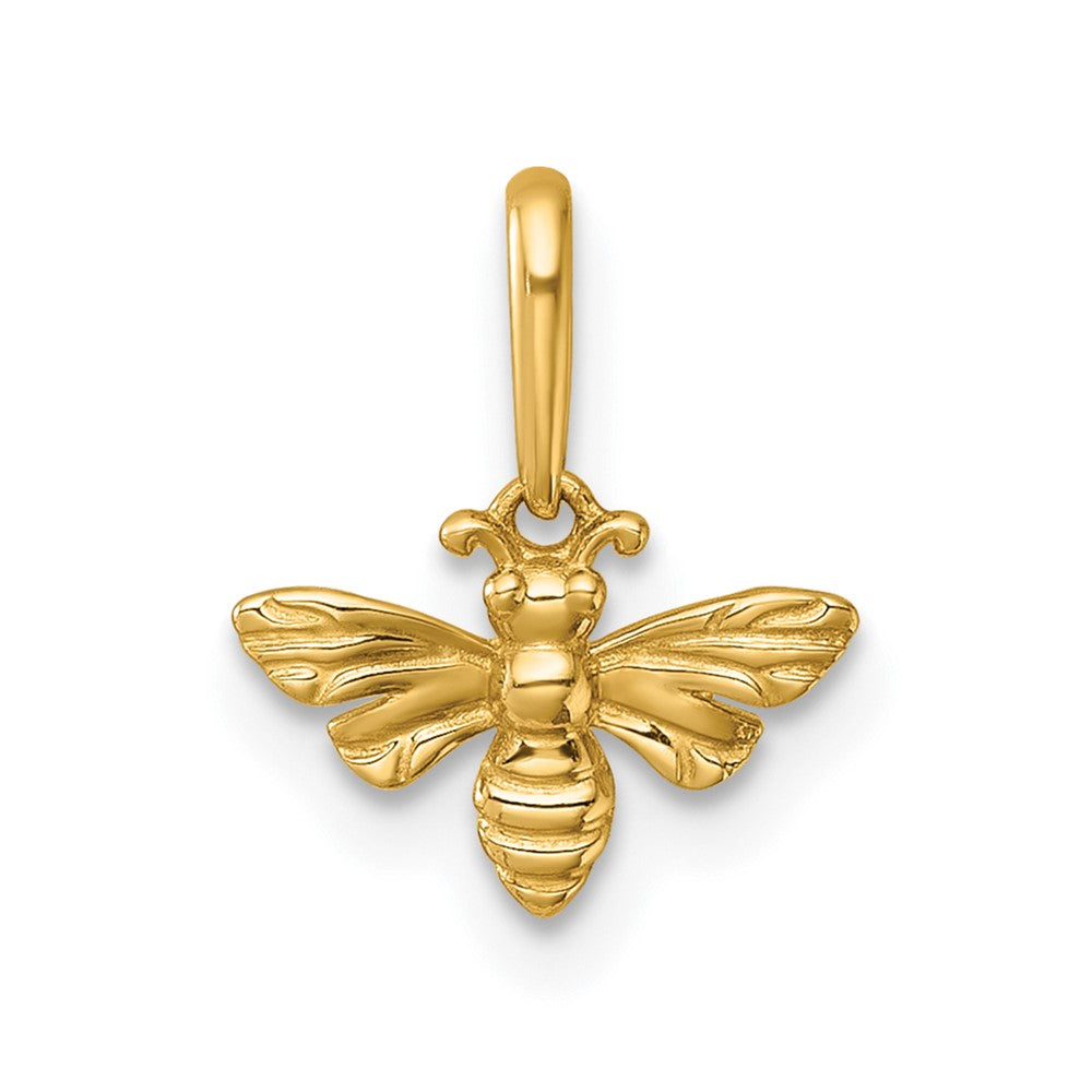 14k Polished Bee Pendant