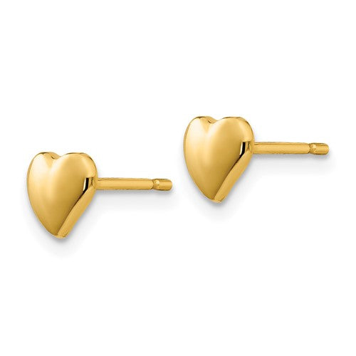 14K Heart Earrings