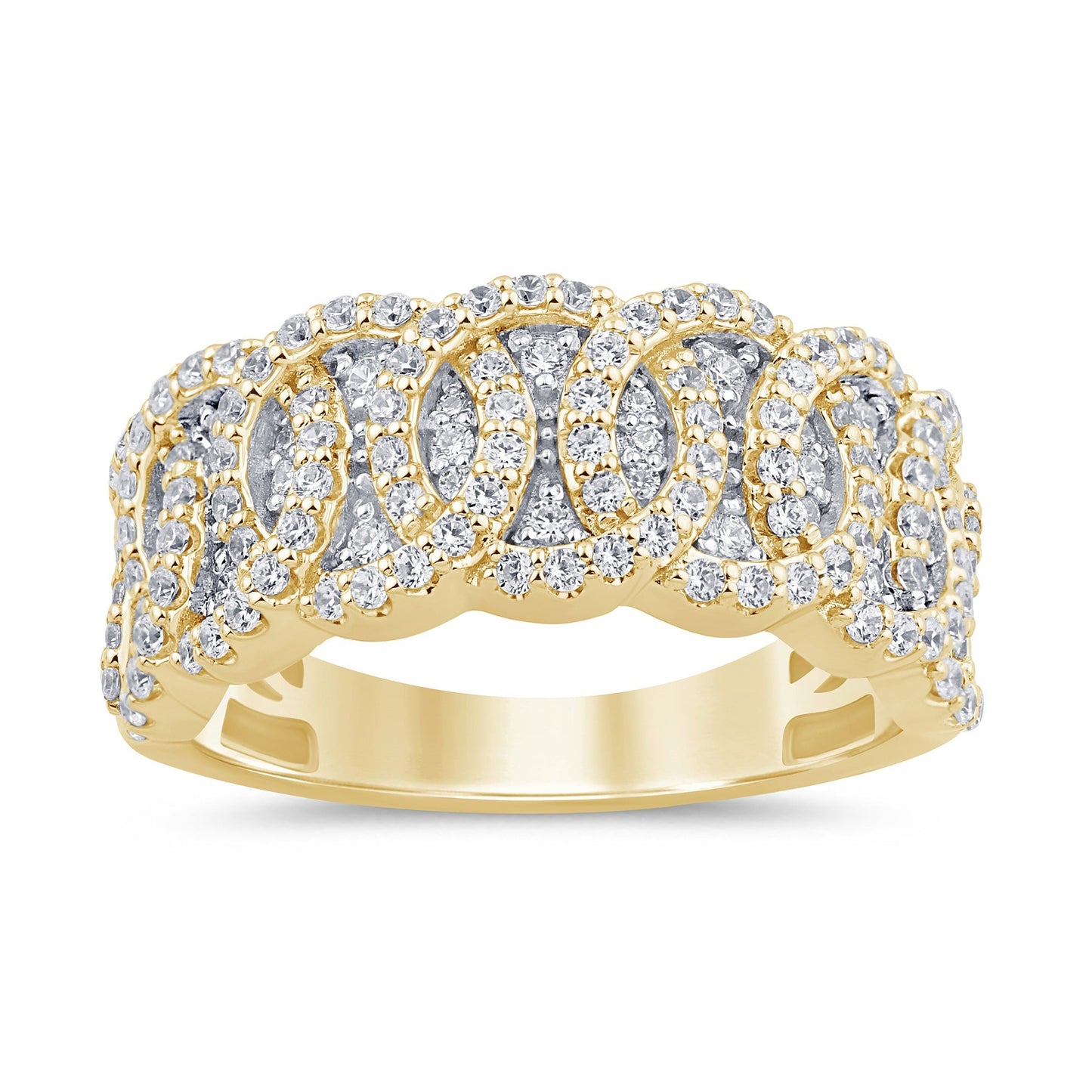 10K SOLID YELLOW GOLD 1.25 CARAT REAL DIAMOND ENGAGEMENT RING WEDDING PINKY BAND