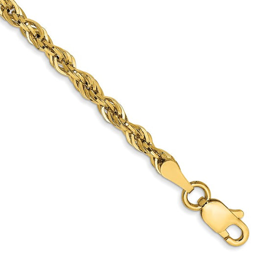 10k 2.8mm Semi-Solid Rope Chain
