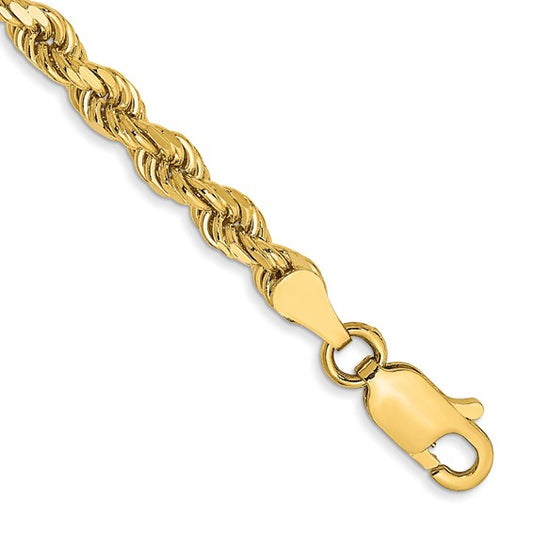 10k 3.5mm Semi-solid D/C Rope Chain