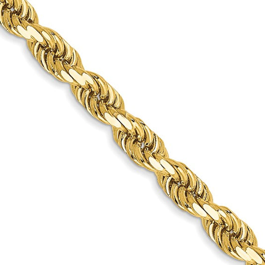 10k 3.5mm Semi-solid D/C Rope Chain