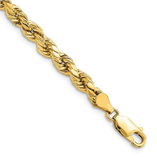 10k 4.9mm Semi-solid D/C Rope Chain