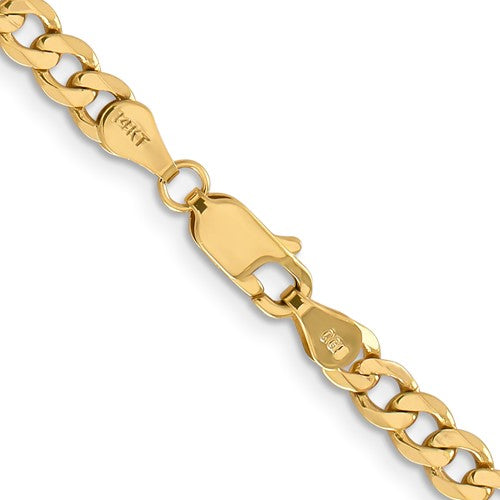 10K 4.75mm Flat Figaro Chain