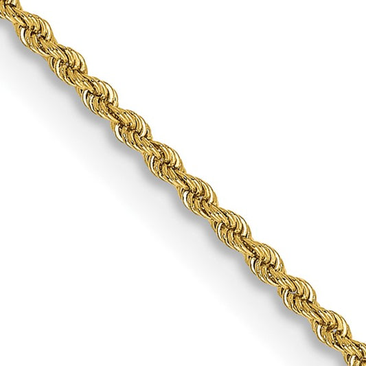 10k 2mm Regular Rope Chain