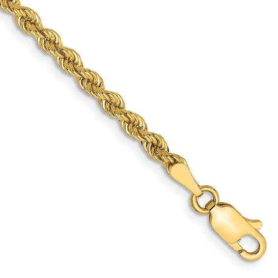 10k 2.75mm Regular Rope Chain