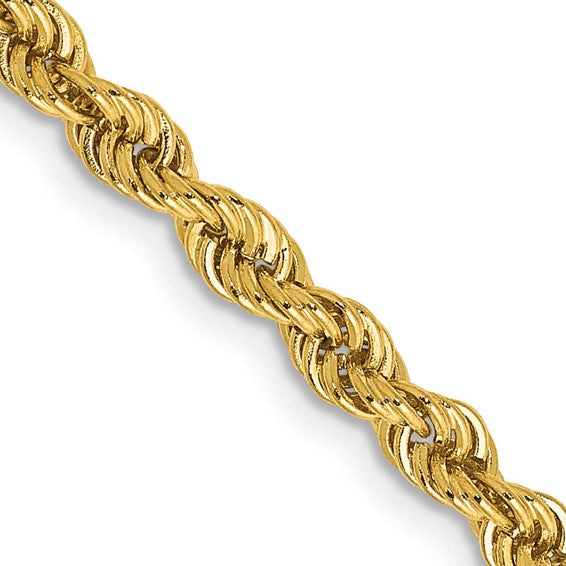 10k 3mm Regular Rope Chain
