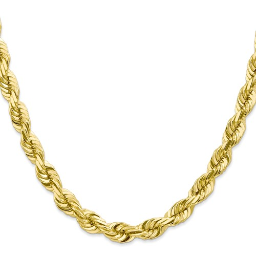 10k 5.5mm Diamond-cut Rope Chain