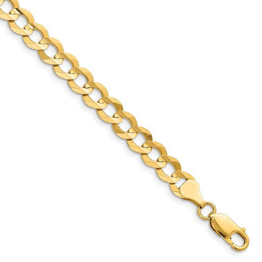 10K 7.2mm Lightweight Flat Cuban Chain