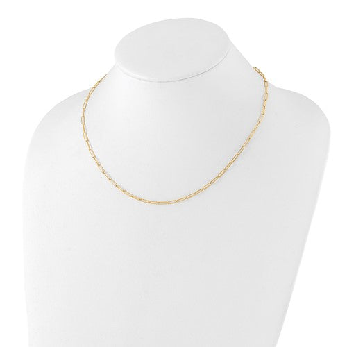 Leslie's 10K Polished Fancy Link Necklace