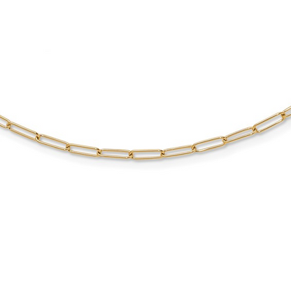 Leslie's 10K Polished Fancy Link Necklace