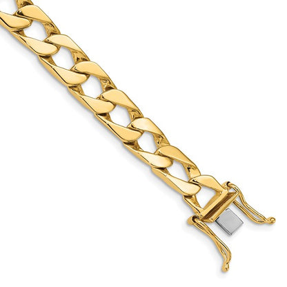 10k 7.9mm Hand-polished Fancy Link Bracelet