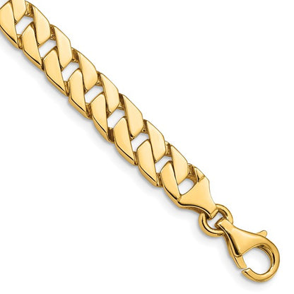 10k 7.4mm Hand-polished Fancy Link Chain