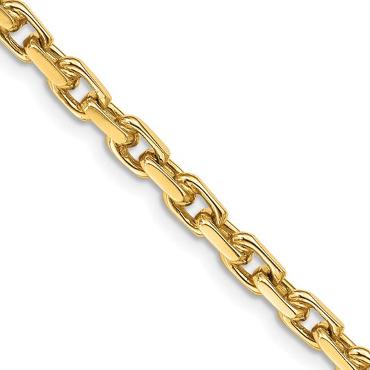 10k 4.2mm Hand-polished Fancy Link Chain